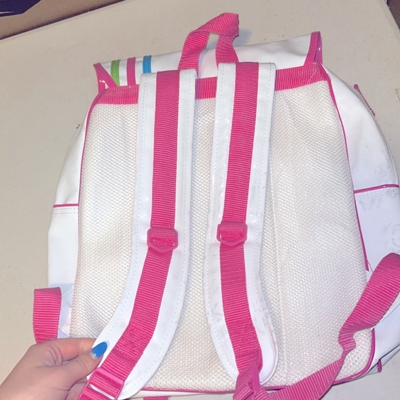 RARE PVC WHITE HELLO KITTY LARGE SPORTY BACKPACK LAS VEGAS - Picture 6 of 14